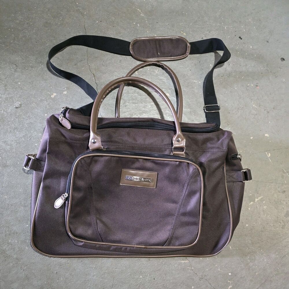 Escalade Chocolate Brown Traveling Accessories E-04 Large Duffel Tote Bag